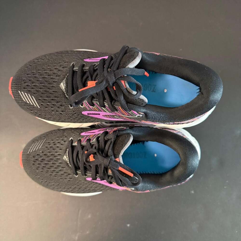 Brooks Adrenaline GTS 19 Women's Running Shoes Black Purple Size 7 - Picture 5 of 16